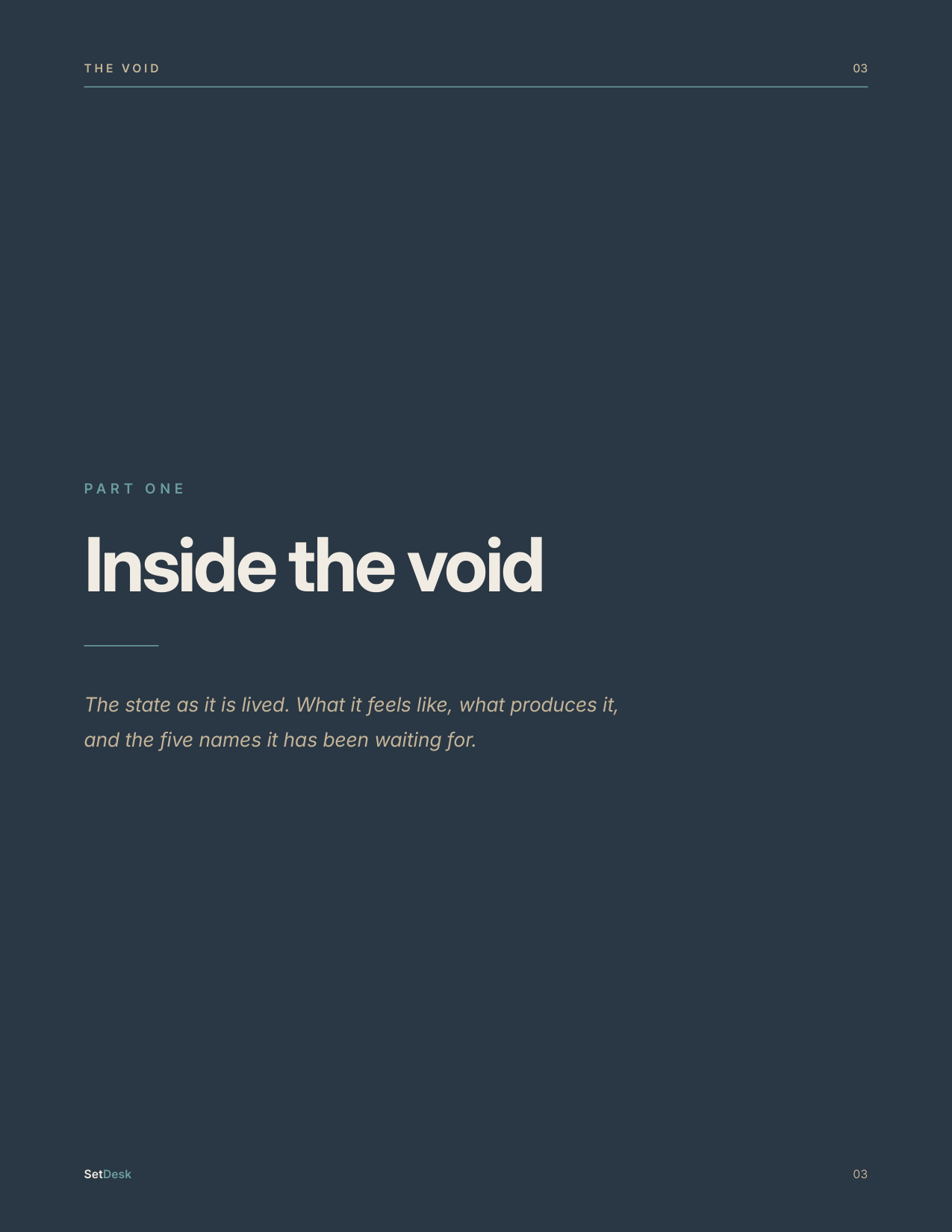 The Void