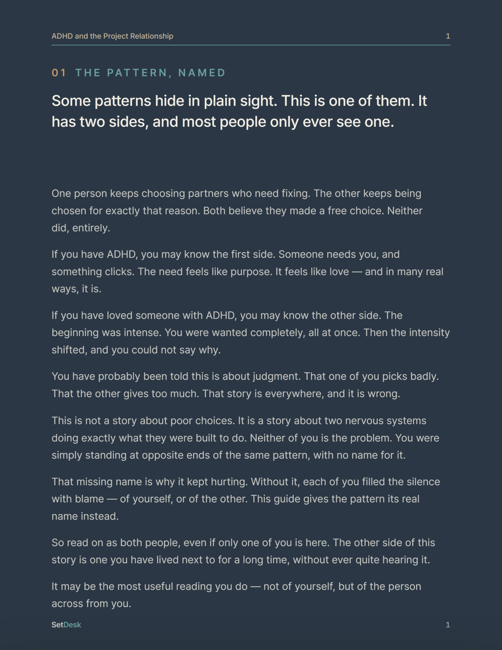 ADHD and the Project Relationship