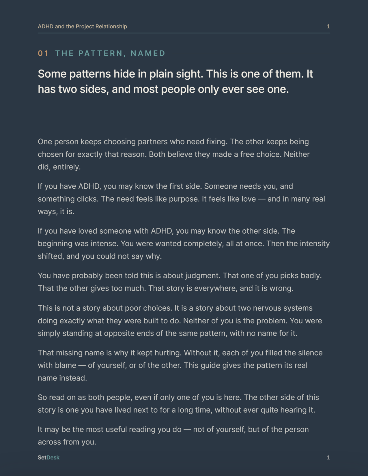 ADHD and the Project Relationship