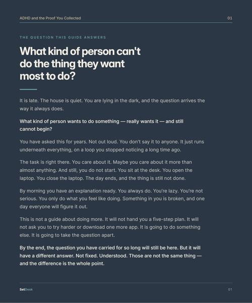 ADHD and the Proof You Collected