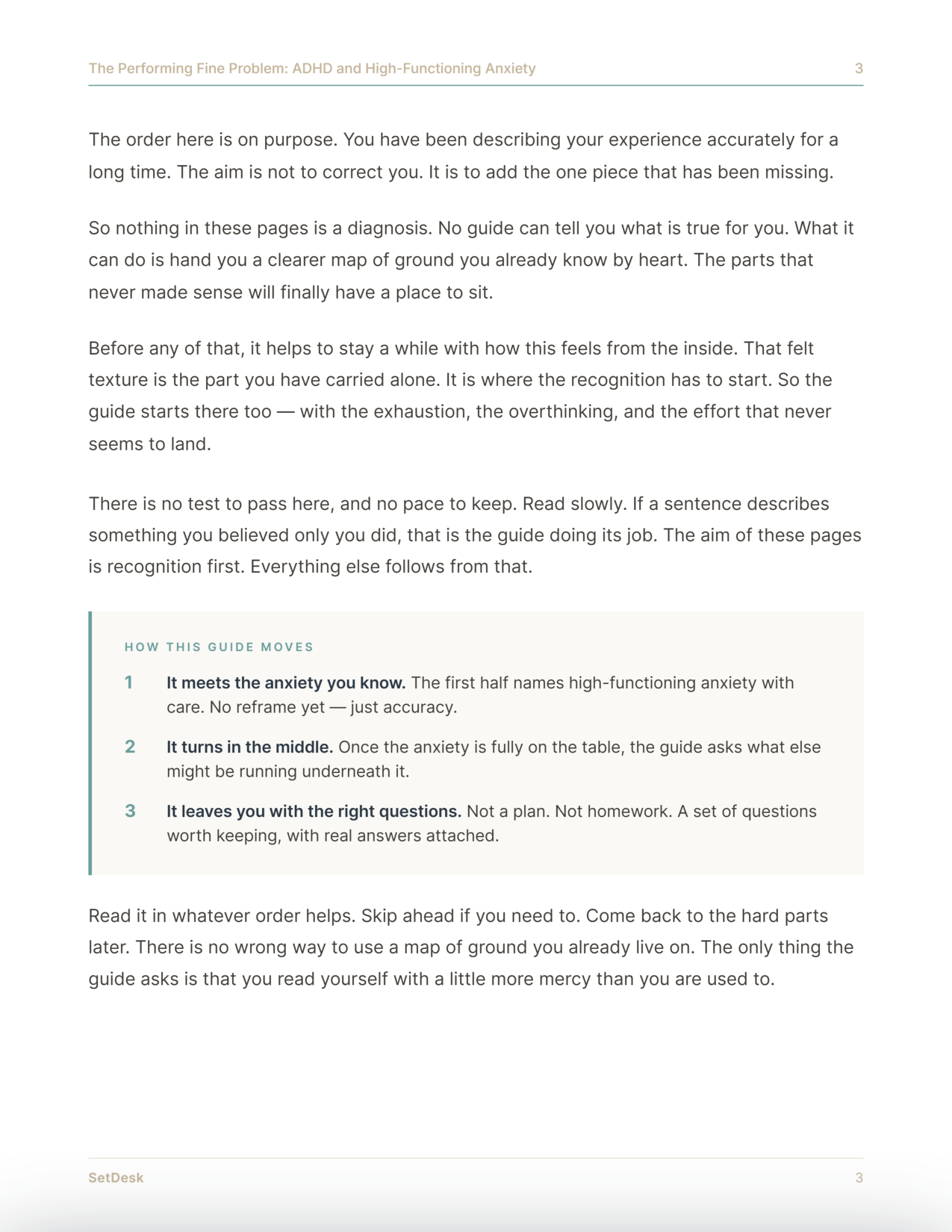 The Performing Fine Problem: ADHD and High-Functioning Anxiety